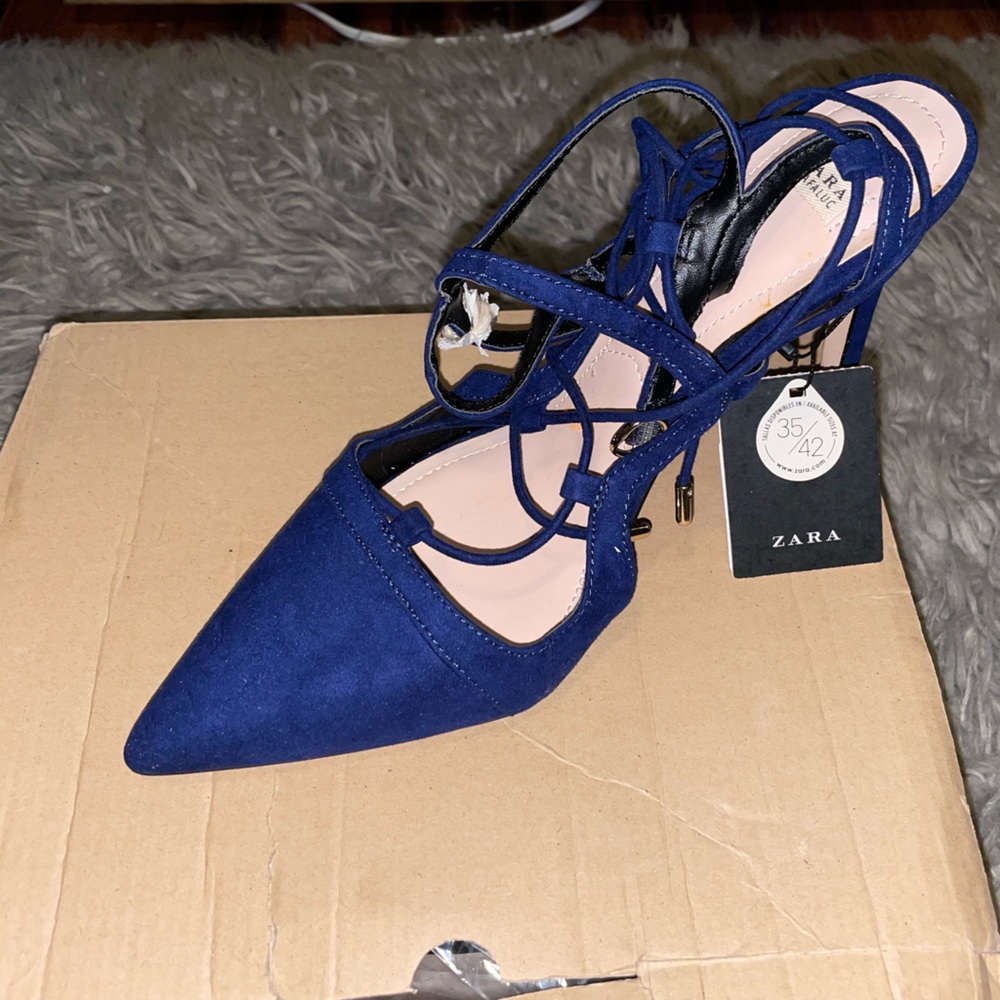 Zara Slingback Strappy heels
